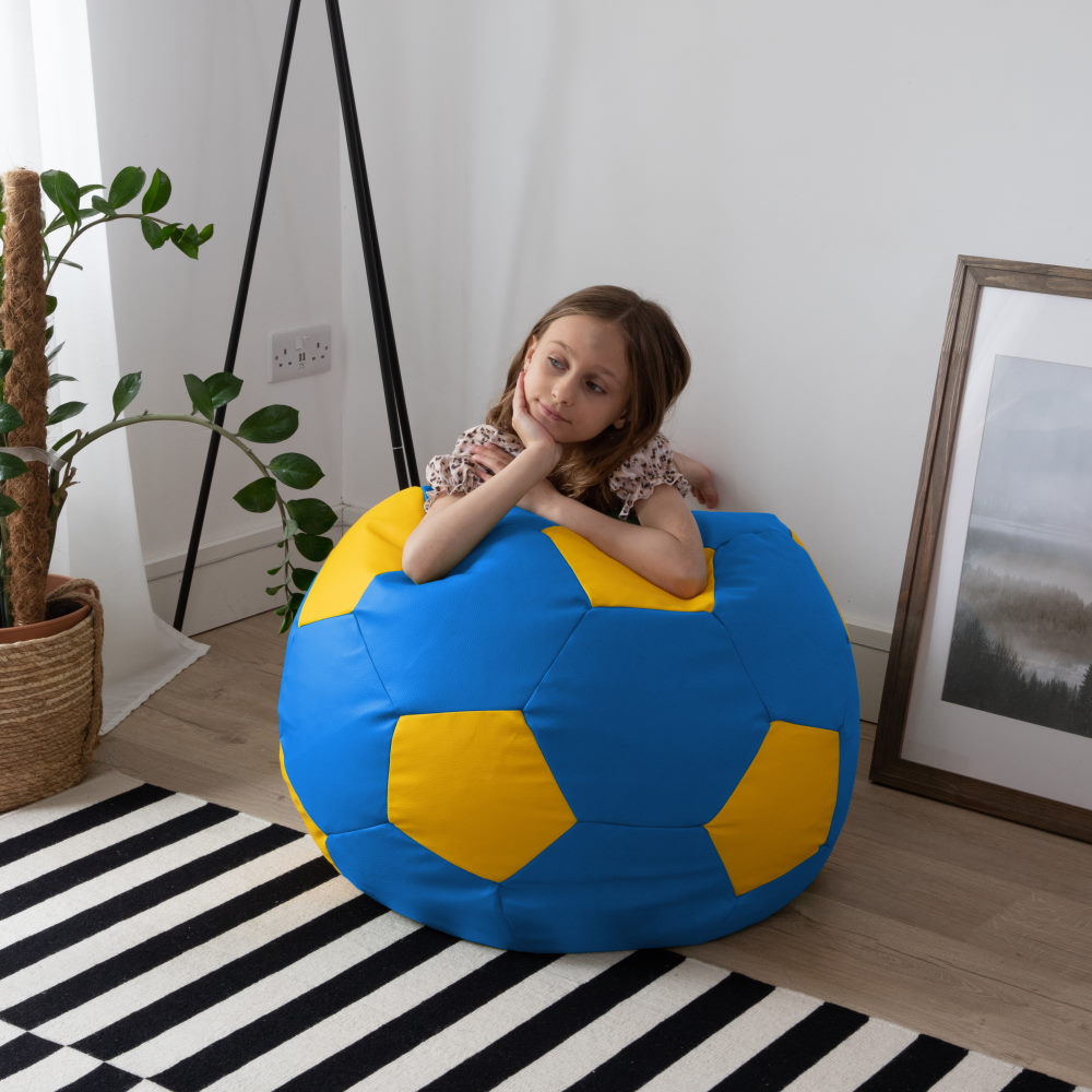 County Colours Football Bean Bag - Yellow and Blue