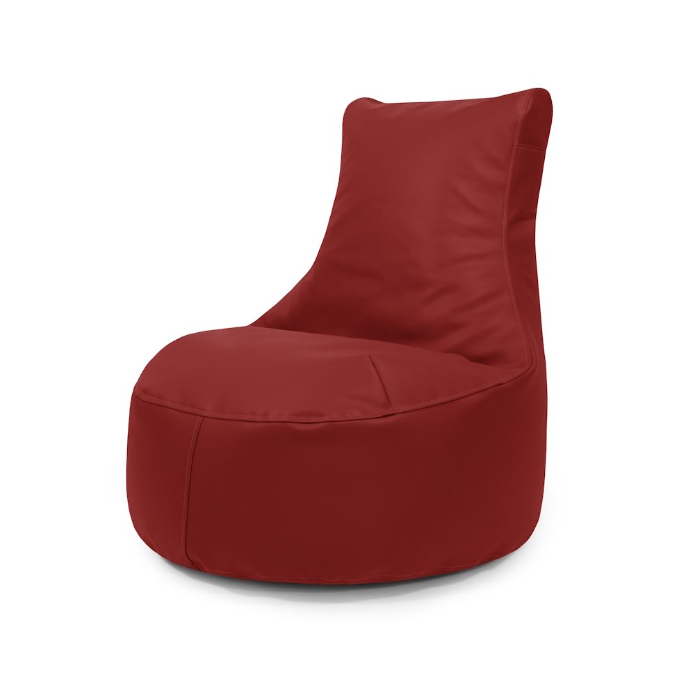 Lotus Bean Bag Chair - Dark Red