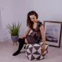 Marrakesh Cube Grey-Ethnic Cube
