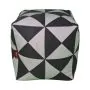 Front View of the Marrakesh Cube Grey-Ethnic Cube