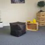 Piggy Footstool Large Black Bean Bag