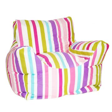 Funzee Beanbag Chair - Pink Stripe