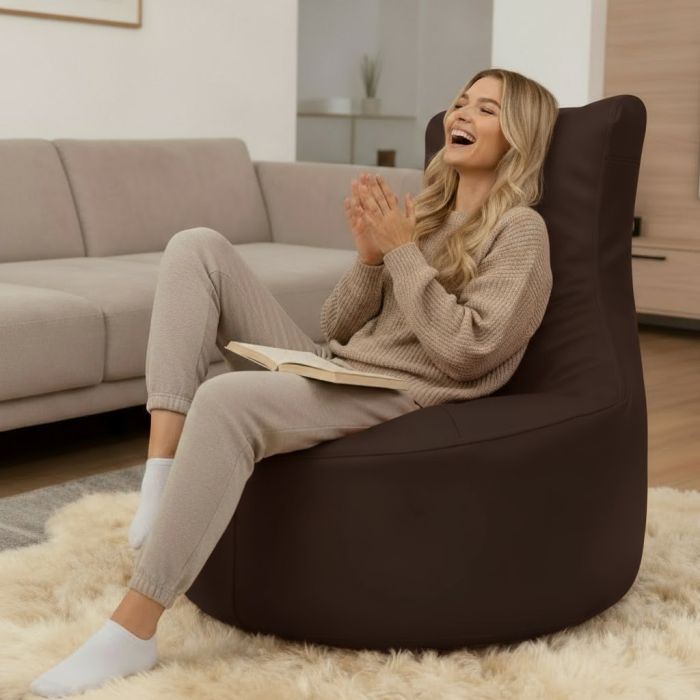 Lotus Bean Bag Chair - Brown main product photo