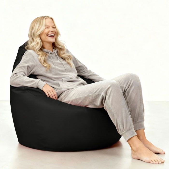Scoop Bean Bag Chair - Black main product photo