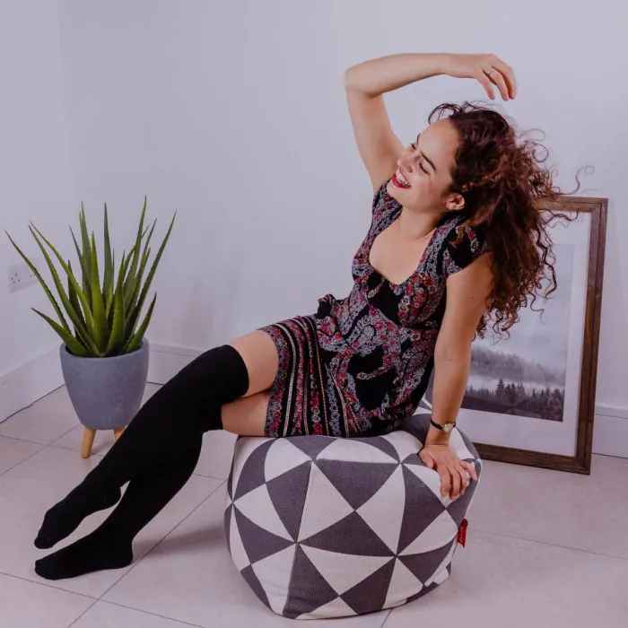 Marrakesh Cube Grey-Ethnic Cube