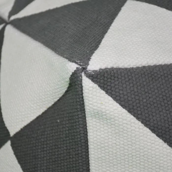 Close up of the Marrakesh Cube Grey-Ethnic Cube