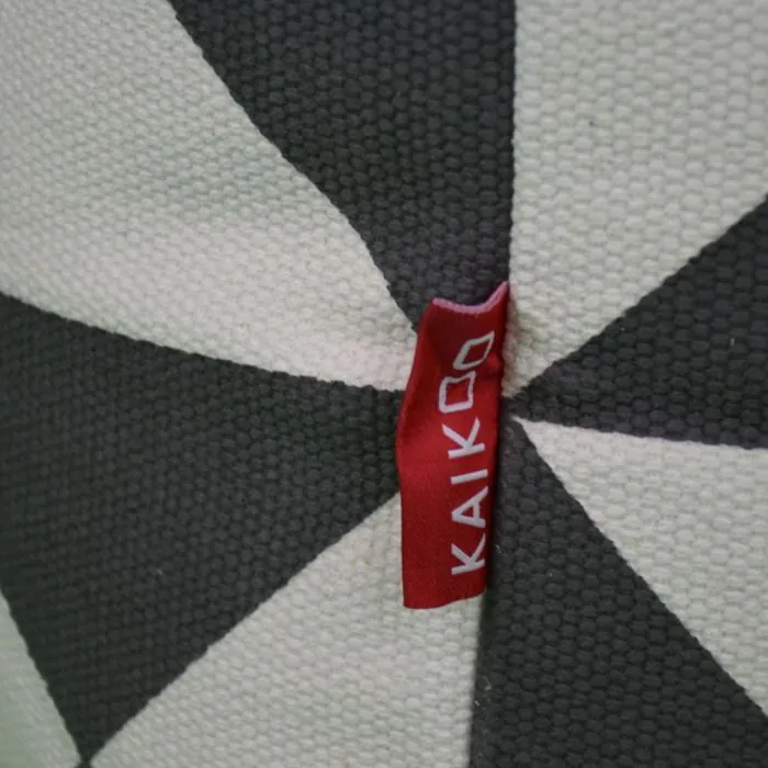 Close up of the Marrakesh Cube Grey-Ethnic Cube Logo