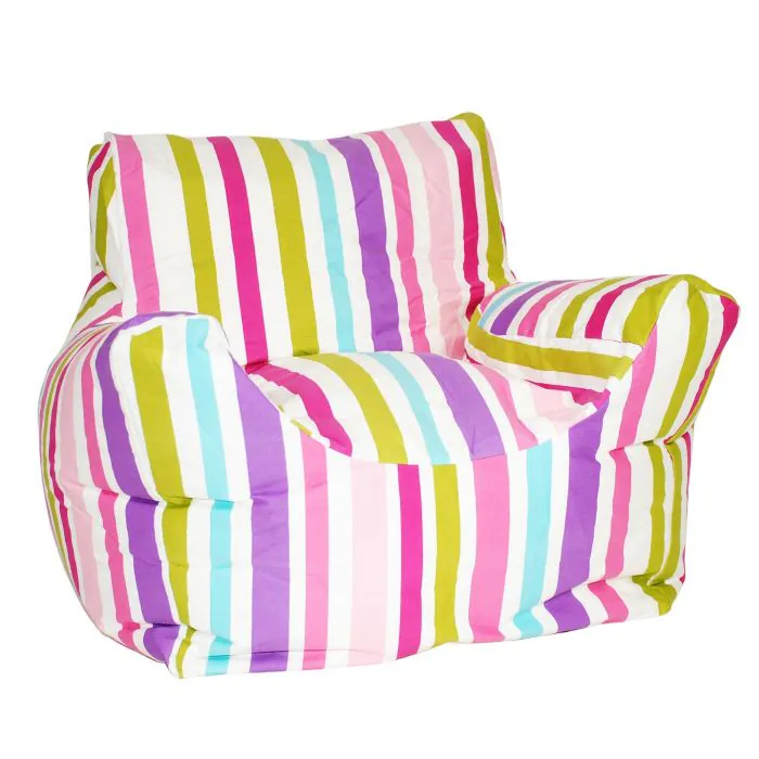 Funzee Beanbag Chair - Pink Stripe