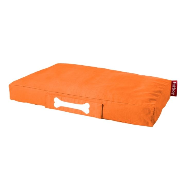 Large Stonewashed Dog Bed in Orange - Fatboy main product photo
