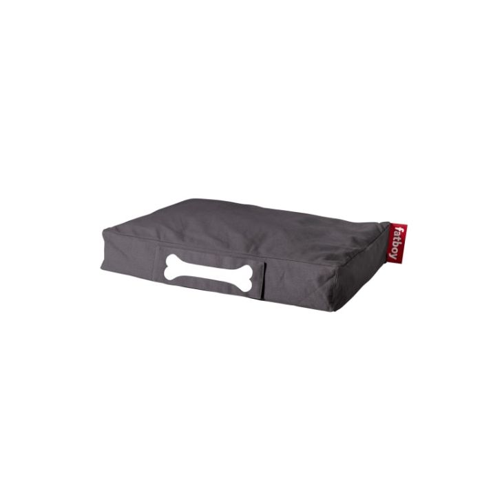 Small Stonewashed Dog Bed in Grey – Fatboy main product photo