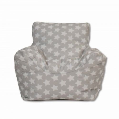 Funzee Kids Small Beanbag Chair - Silver Star