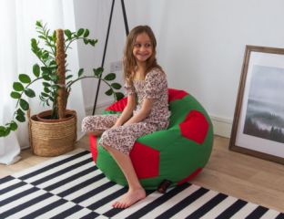 County Colours Bean Bag - Red and Green