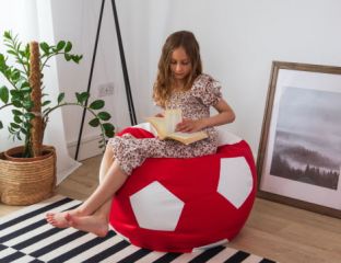 County Colours Bean Bag - Red and White