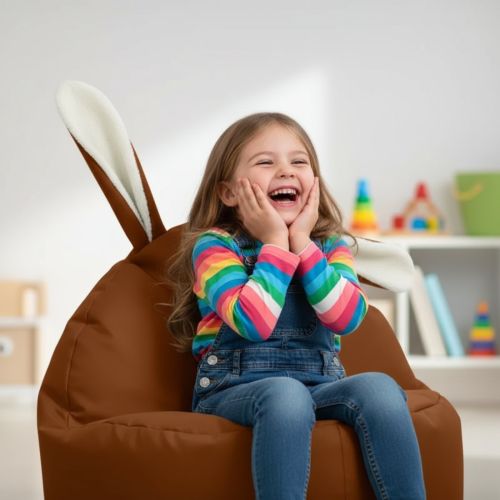 Kids Moose Indoor Beanbag - Pumpkin