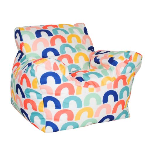 Funzee Kids Small Beanbag Chair - Rainbow Print
