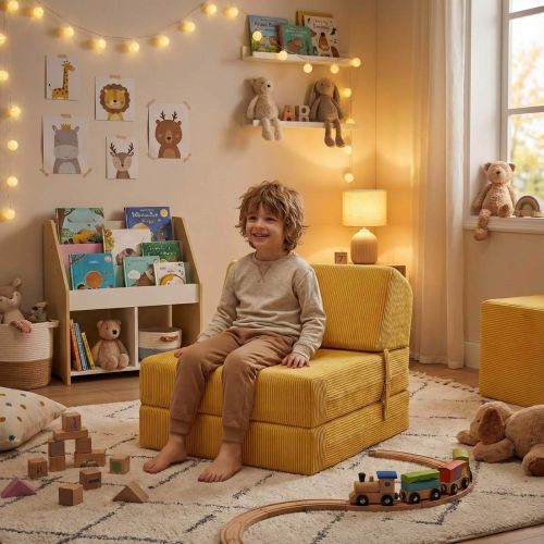 Single Chair Bed Cord - Mustard