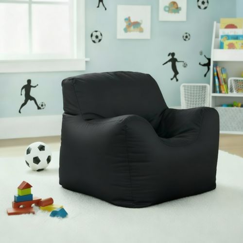 Funzee Kids Small Beanbag Chair - Black