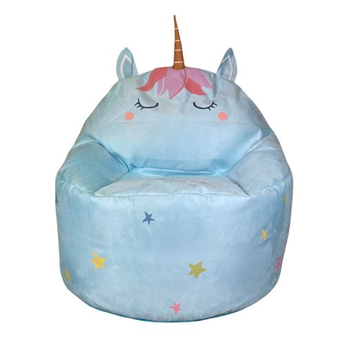 Unicorn Beanbag Chair - Blue 