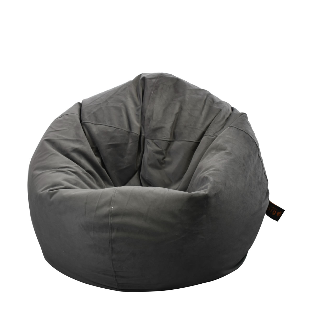 Suede Big Hog Plush – Dark Grey