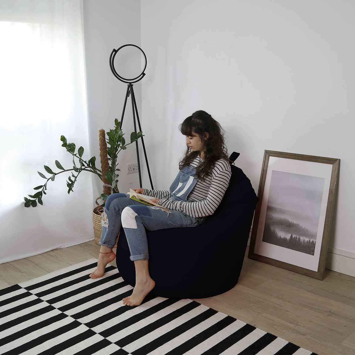 Happy Pig Bantu Chair Black