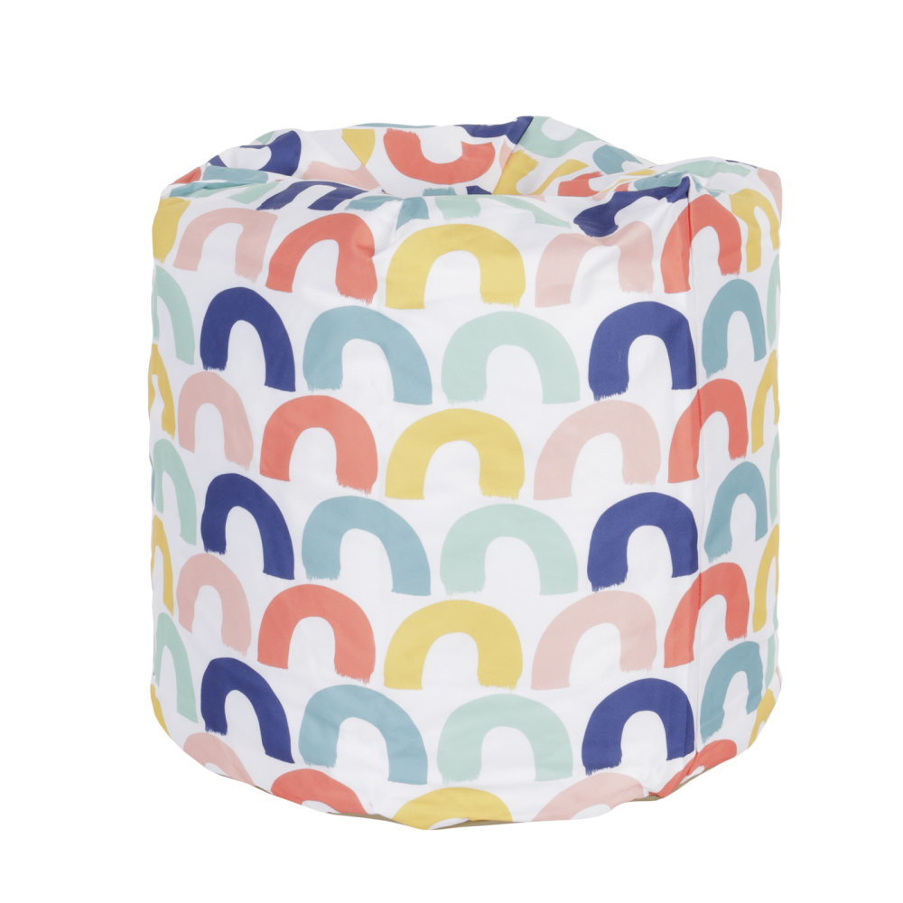 Kids Rainbow Print Beanbag