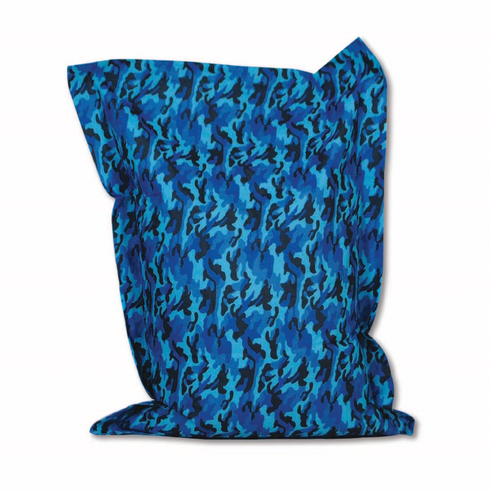 The Medium Smug Camo XL Floor Cushion - Blue