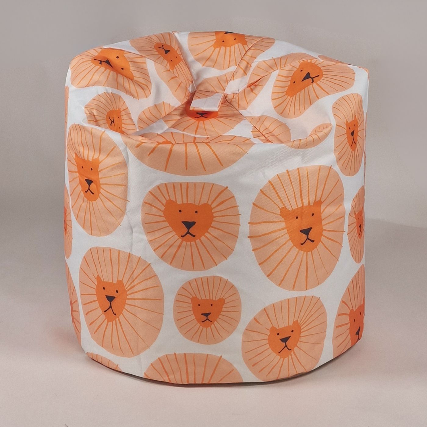 Kids Print Lion Face Beanbag