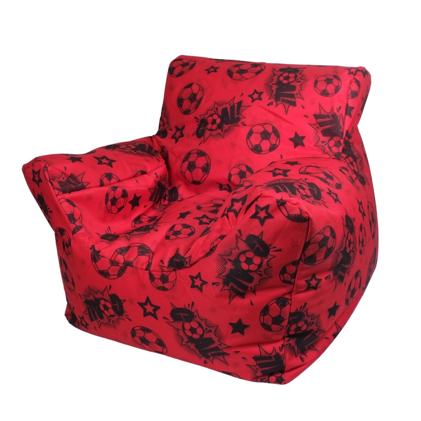 Funzee Kids Small Beanbag Chair - Red Goal