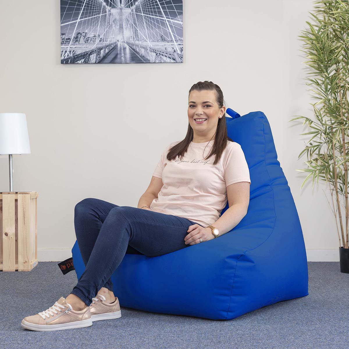 Outdoor Happy Pig Chair - Petrol Polyester