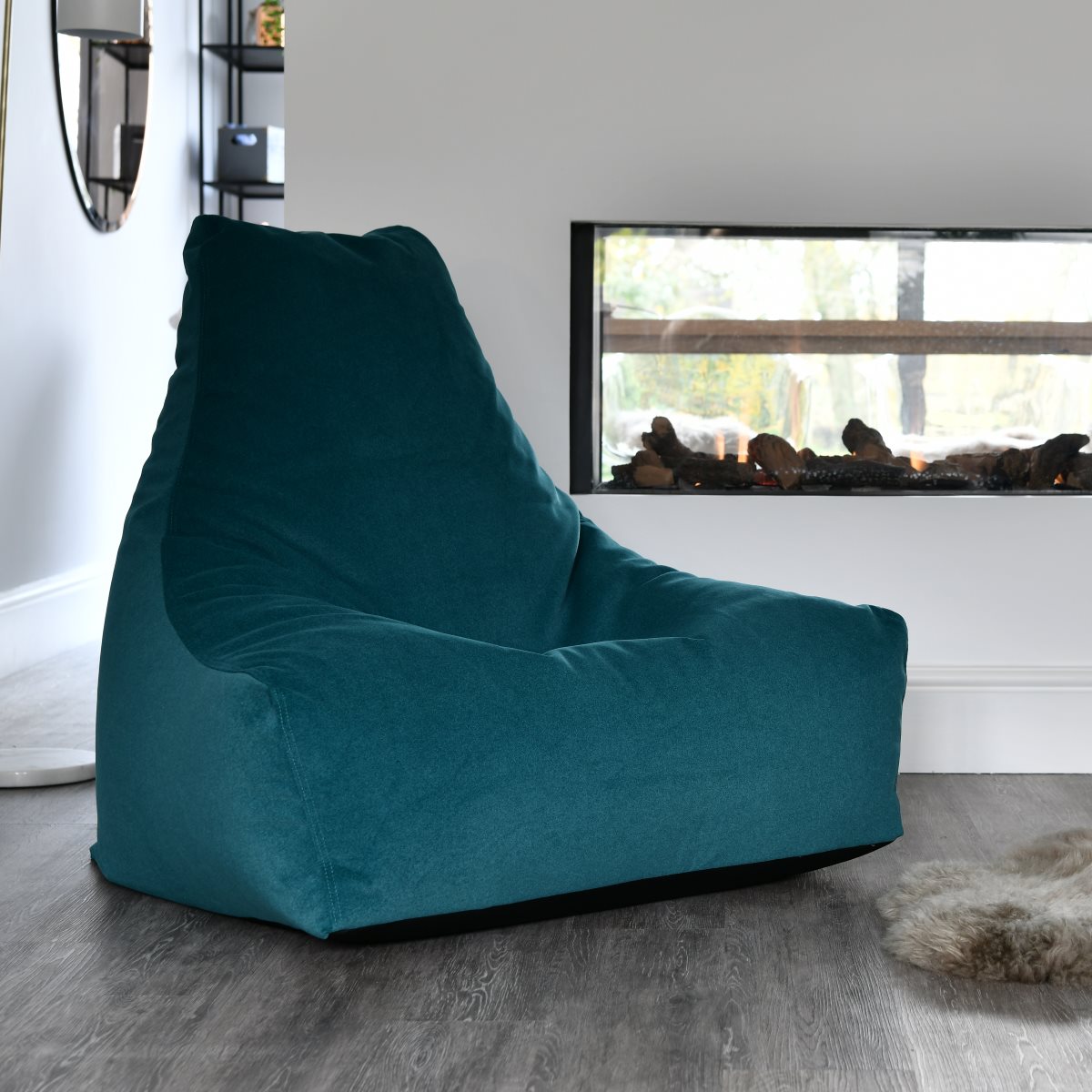 Extreme Lounging Mighty B Indoor Bean Bag - Brushed Suede Teal