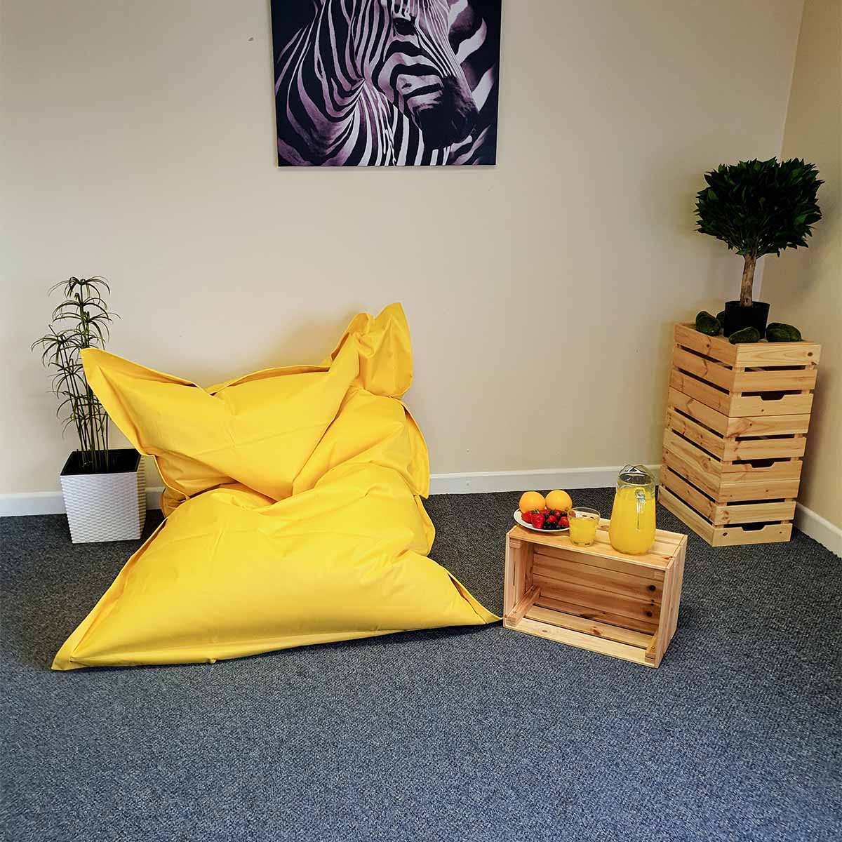 The Big Smug Yellow Bean Bag