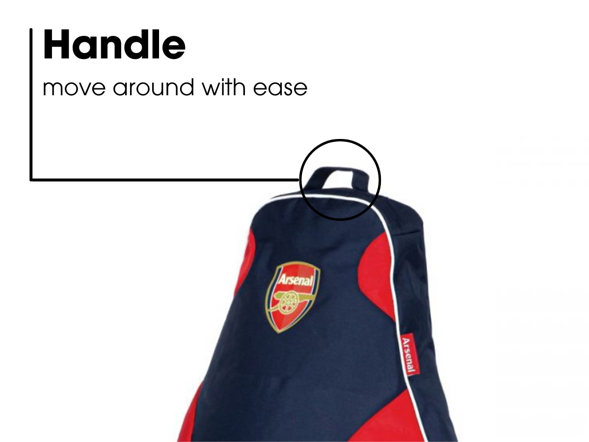 arsenal bean bag